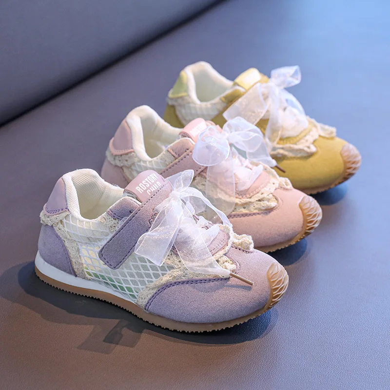Girls Sports Shoes Lace Bows Mesh Breathable Kids Running Shoes Hook&loop 2025 New Children Flats Toes Capped Casual Shoes
Girls Sports Shoes Lace Bows Mesh Breathable Kids Running Shoes Hook&loop 2025 New Children Flats Toes Capped Casual Shoes