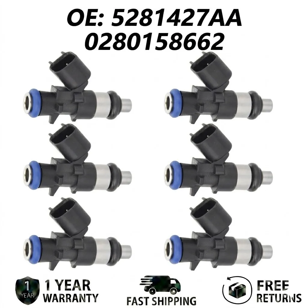 6pcs Fuel Injectors for 2019-2024 Ram 1500 3.6L V6 Pentastar, Replacement Part Set, Engine Nozzle Kit, High Performance
6pcs Fuel Injectors for 2019-2024 Ram 1500 3.6L V6 Pentastar, Replacement Part Set, Engine Nozzle Kit, High Performance
