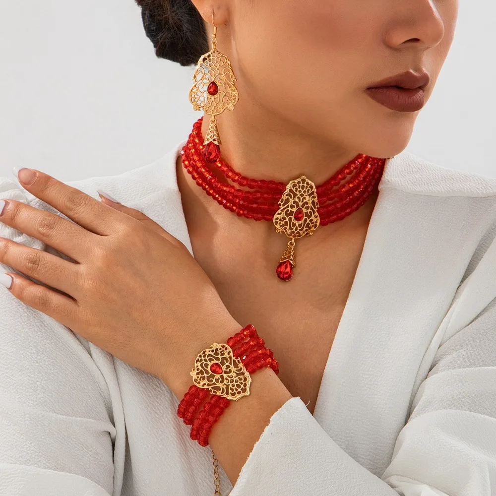 Baroque Style Bridal Tassel Drop Earrings Shiny Multilayer Necklace Earring Set Sparkling Luxury Wedding Jewelry Set Lady
Baroque Style Bridal Tassel Drop Earrings Shiny Multilayer Necklace Earring Set Sparkling Luxury Wedding Jewelry Set Lady