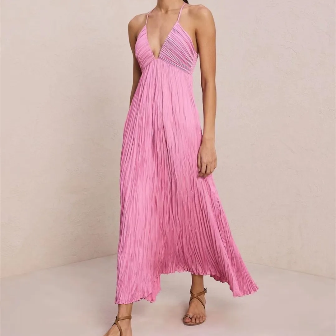 Women Sexy Strapless Fashion Sleeveless 2023 New Pleated Adjustable Sling Long Dress
Women Sexy Strapless Fashion Sleeveless 2023 New Pleated Adjustable Sling Long Dress