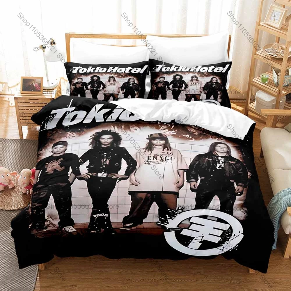 Classic Pop Punk Band Tokio Hotel Album Art Print Bedding Set 3in1 1 Duvet Cover 2 Pillowcases Soft Household Bed Textile
Classic Pop Punk Band Tokio Hotel Album Art Print Bedding Set 3in1 1 Duvet Cover 2 Pillowcases Soft Household Bed Textile