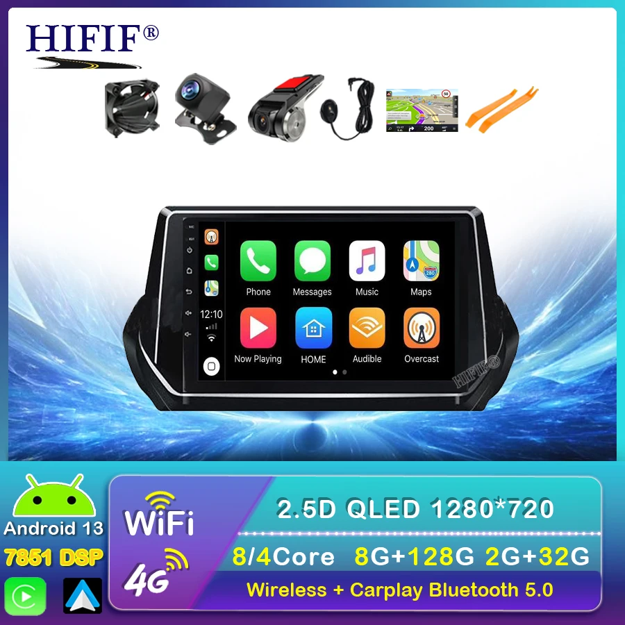 6+128G Carplay head unit 2 Din Car Radio dsp For Peugeot 2008 208 2019 - 2020 GPS Navigation Head unit Android 13 WIFI FM BT 5.0
6+128G Carplay head unit 2 Din Car Radio dsp For Peugeot 2008 208 2019 - 2020 GPS Navigation Head unit Android 13 WIFI FM BT 5.0