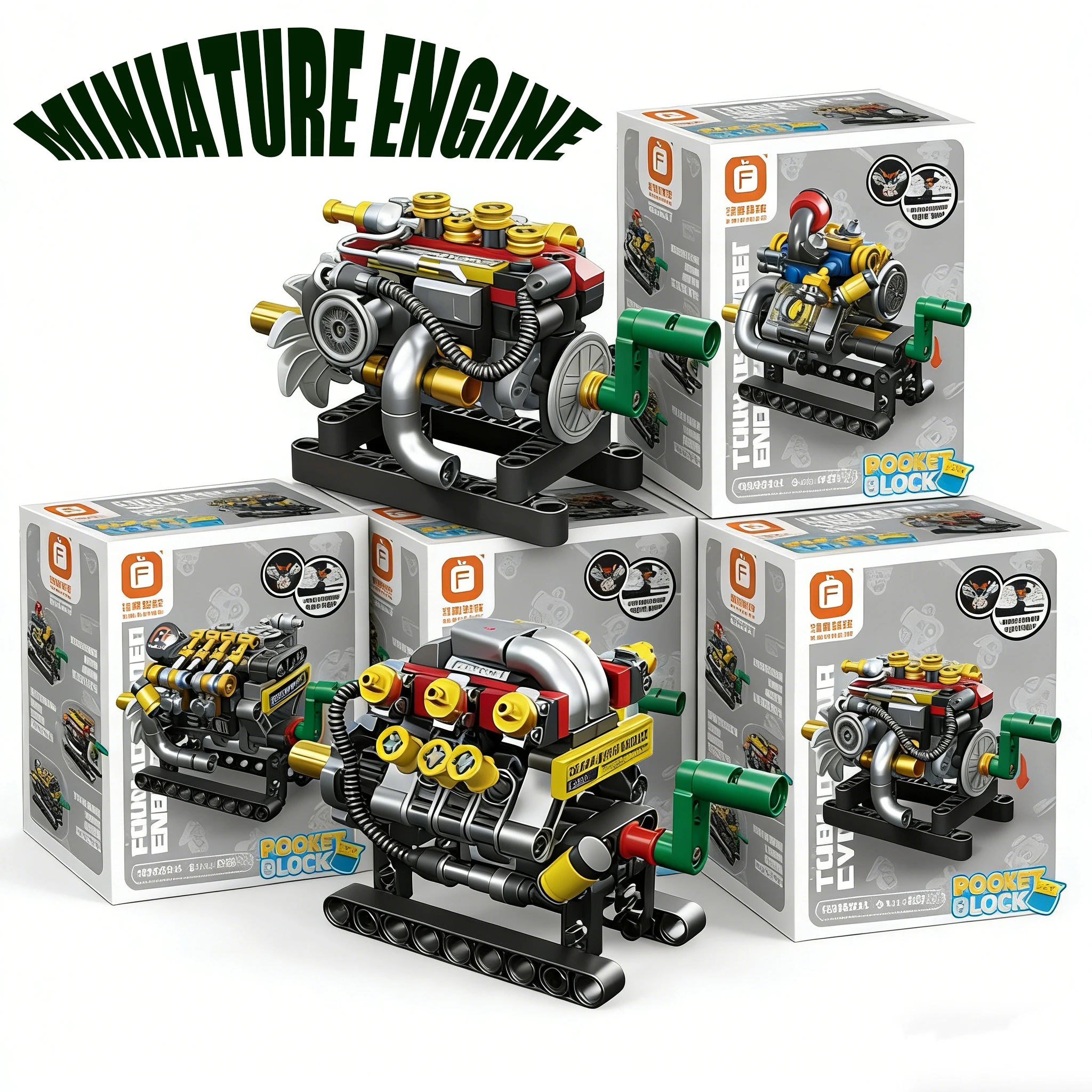 DIY Mini Engine Building Blocks Turbo 2/3/4/6/8 Cylinder Mechanical Toy Bricks Educational Construction Kit for Kids
DIY Mini Engine Building Blocks Turbo 2/3/4/6/8 Cylinder Mechanical Toy Bricks Educational Construction Kit for Kids