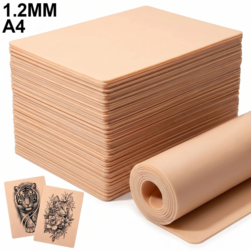 A4 Size Tattoo Practice Skin Fake Tattoo Training Skin Silicone Blank Synthetic Skin Practice Mat for PMU Tattoo Accessories
A4 Size Tattoo Practice Skin Fake Tattoo Training Skin Silicone Blank Synthetic Skin Practice Mat for PMU Tattoo Accessories