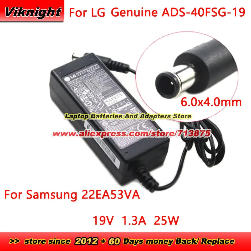 Genuine ADS-40SG ADS-40FSG-19 Charger 19V 1.3A AC Adapter for LG E2251 22MP55HA 22MP56HQ-P 23ET63V 24MP67VQ-P 24M45H-B 24M38D-B
Genuine ADS-40SG ADS-40FSG-19 Charger 19V 1.3A AC Adapter for LG E2251 22MP55HA 22MP56HQ-P 23ET63V 24MP67VQ-P 24M45H-B 24M38D-B