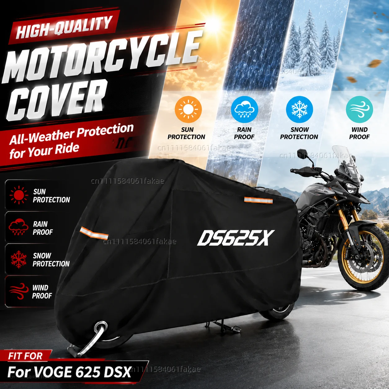 Motorcycle Cover Waterproof Outdoor All Season Dustproof UV Protective Moto Scooter Rain Cover For VOGE 625 DSX DSX625 DS 625X
Motorcycle Cover Waterproof Outdoor All Season Dustproof UV Protective Moto Scooter Rain Cover For VOGE 625 DSX DSX625 DS 625X