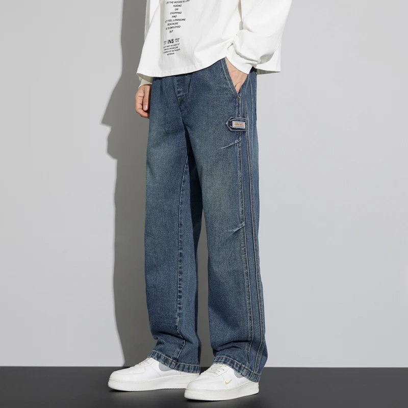 Jeans Men 2026 Spring New Fall and Autumn Retro Fashion Brand Wash Loose Straight-leg Long Pants Men
Jeans Men 2026 Spring New Fall and Autumn Retro Fashion Brand Wash Loose Straight-leg Long Pants Men