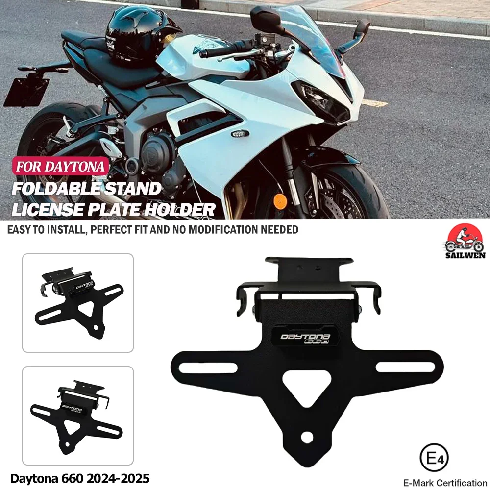 Fit For Daytona 660 Daytona660 2024-2025 Tail Tidy Fender Eliminator Registration License Plate Holder Bracket
Fit For Daytona 660 Daytona660 2024-2025 Tail Tidy Fender Eliminator Registration License Plate Holder Bracket
