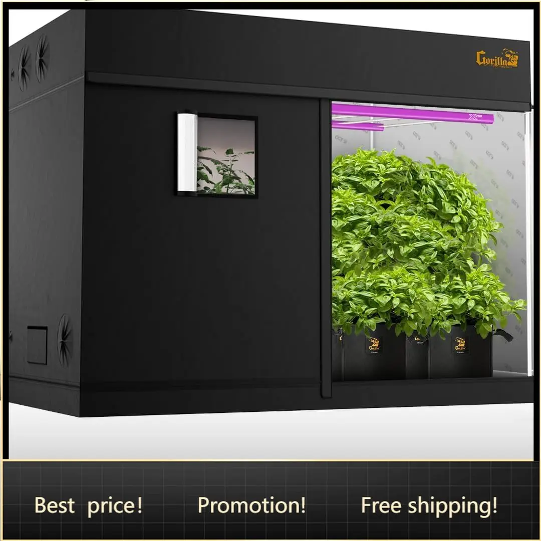 Pro 4' x 8' x 6'11 to 7'11 w/Included Extension Kit - Tallest Premium Indoor Grow Tent, Thickest & Most Durable Gorilla Canvas,
Pro 4' x 8' x 6'11 to 7'11 w/Included Extension Kit - Tallest Premium Indoor Grow Tent, Thickest & Most Durable Gorilla Canvas,