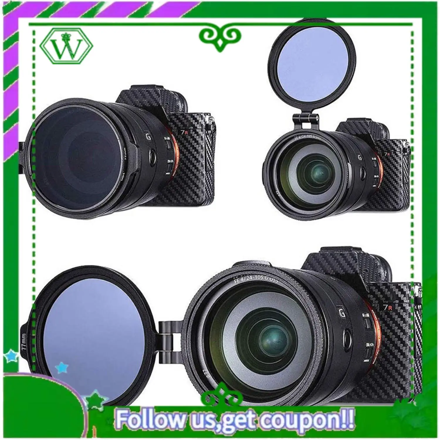 Reliable-2 Pcs ND Quick Release Switch Bracket Lens Filter For DSLR Camera Photography Lens Bracket, 72Mm & 52Mm
Reliable-2 Pcs ND Quick Release Switch Bracket Lens Filter For DSLR Camera Photography Lens Bracket, 72Mm & 52Mm
