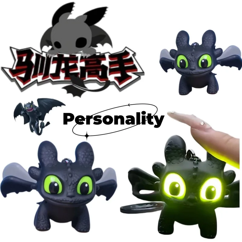 New How to Train Your Dragon Toothless anime cartoon character figure keychain, personalized cool glowing collectible pendant
New How to Train Your Dragon Toothless anime cartoon character figure keychain, personalized cool glowing collectible pendant