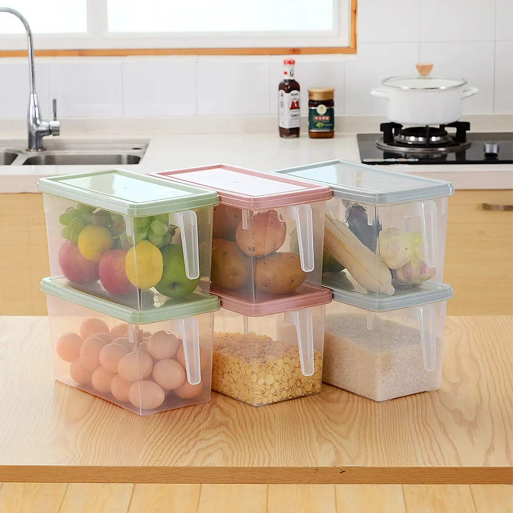 Refrigerator Storage Box Plastic Crisper Food Container With Lid Space Saving Fresh Food Organizer Snack Storage
Refrigerator Storage Box Plastic Crisper Food Container With Lid Space Saving Fresh Food Organizer Snack Storage