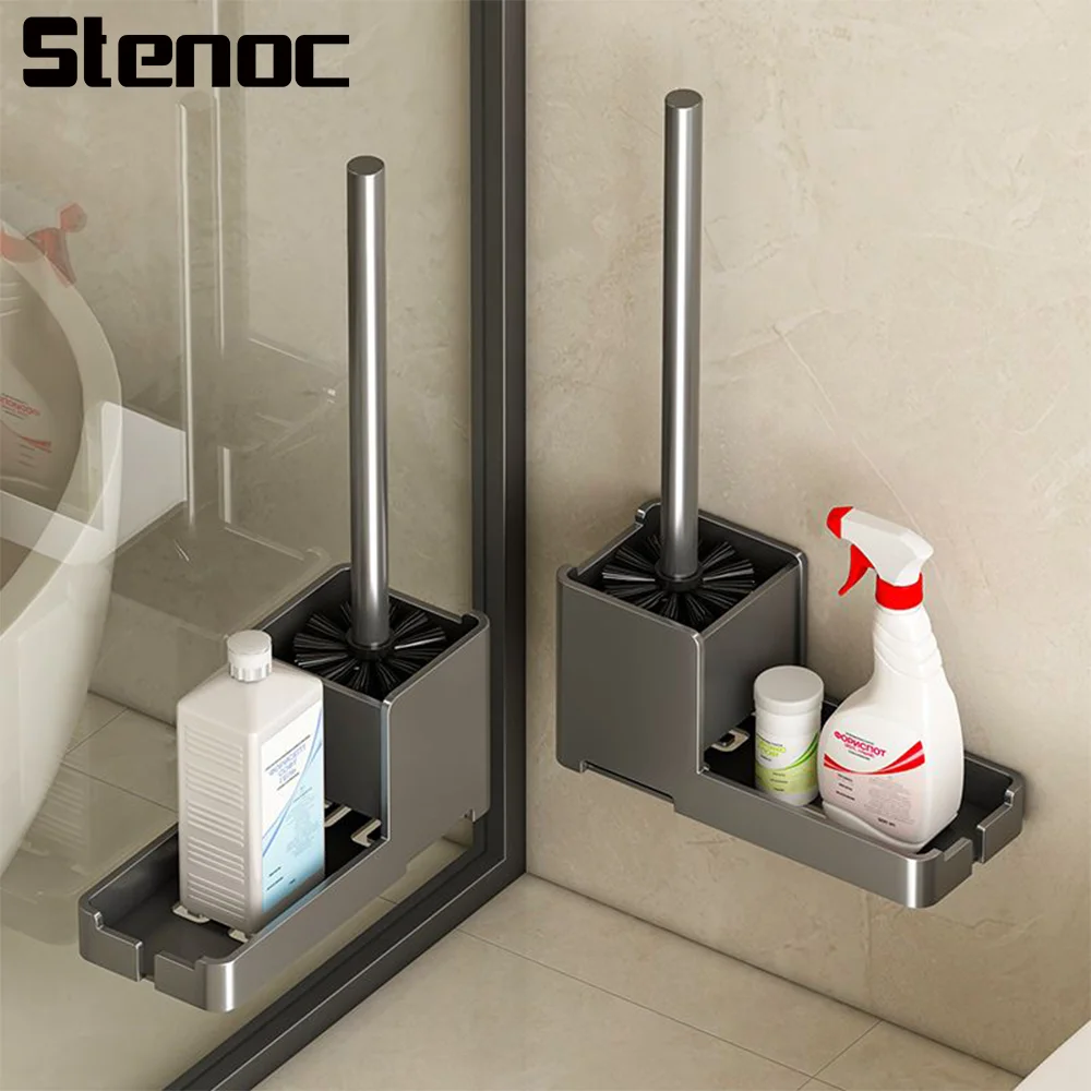 Multi-Functional No Punching Square Aluminum Toilet Brush Storage Rack Wall-Mounted Toilet Brush Set Floor Toilet Cleaning Tool
Multi-Functional No Punching Square Aluminum Toilet Brush Storage Rack Wall-Mounted Toilet Brush Set Floor Toilet Cleaning Tool
