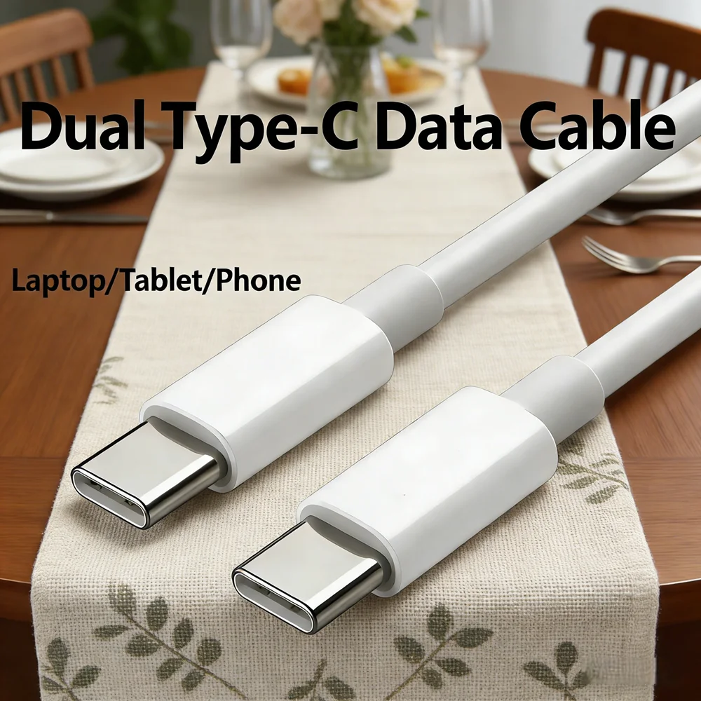 3M Long Dual USB-C Fast Charging Cable White 1-Pack, High Speed Type C Charger Cord with Data Sync for Mobile Phones and Tablets
3M Long Dual USB-C Fast Charging Cable White 1-Pack, High Speed Type C Charger Cord with Data Sync for Mobile Phones and Tablets