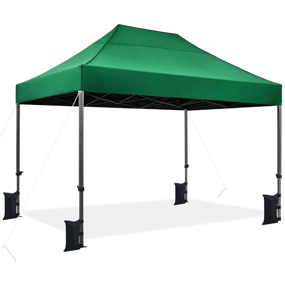 Heavy Duty Pop Up Canopy Tent, 10x15 Commercial Instant Shelter Tent, Outdoor Adjustable Canopy with Wheeled Bag
Heavy Duty Pop Up Canopy Tent, 10x15 Commercial Instant Shelter Tent, Outdoor Adjustable Canopy with Wheeled Bag