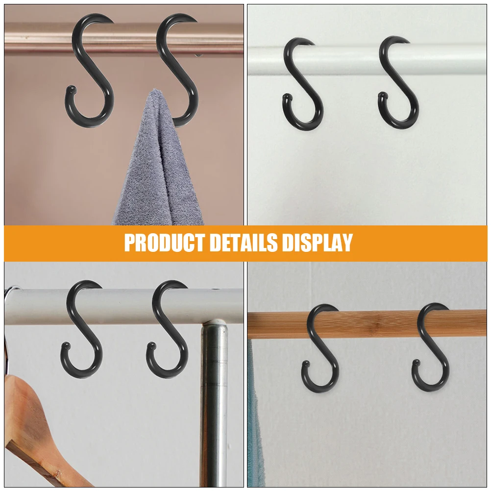 50pcs Plastic Multipurpose S Hooks For Clothes Towel Bathroom Organizer Household Storage Hanger Anti-Slip Coat Hat
50pcs Plastic Multipurpose S Hooks For Clothes Towel Bathroom Organizer Household Storage Hanger Anti-Slip Coat Hat