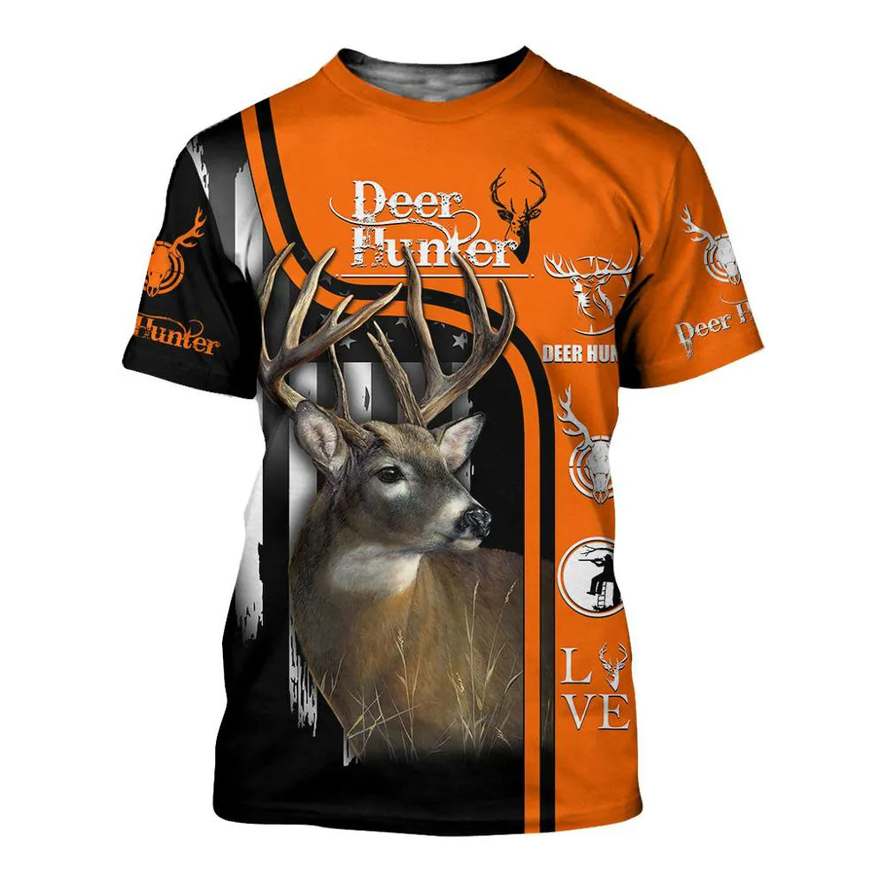 Summer Men European and American Animal Print Deer Shirt Male and Female O-neck T-shirt 3d Harajuku Outdoor Hunting Cas
Summer Men European and American Animal Print Deer Shirt Male and Female O-neck T-shirt 3d Harajuku Outdoor Hunting Cas