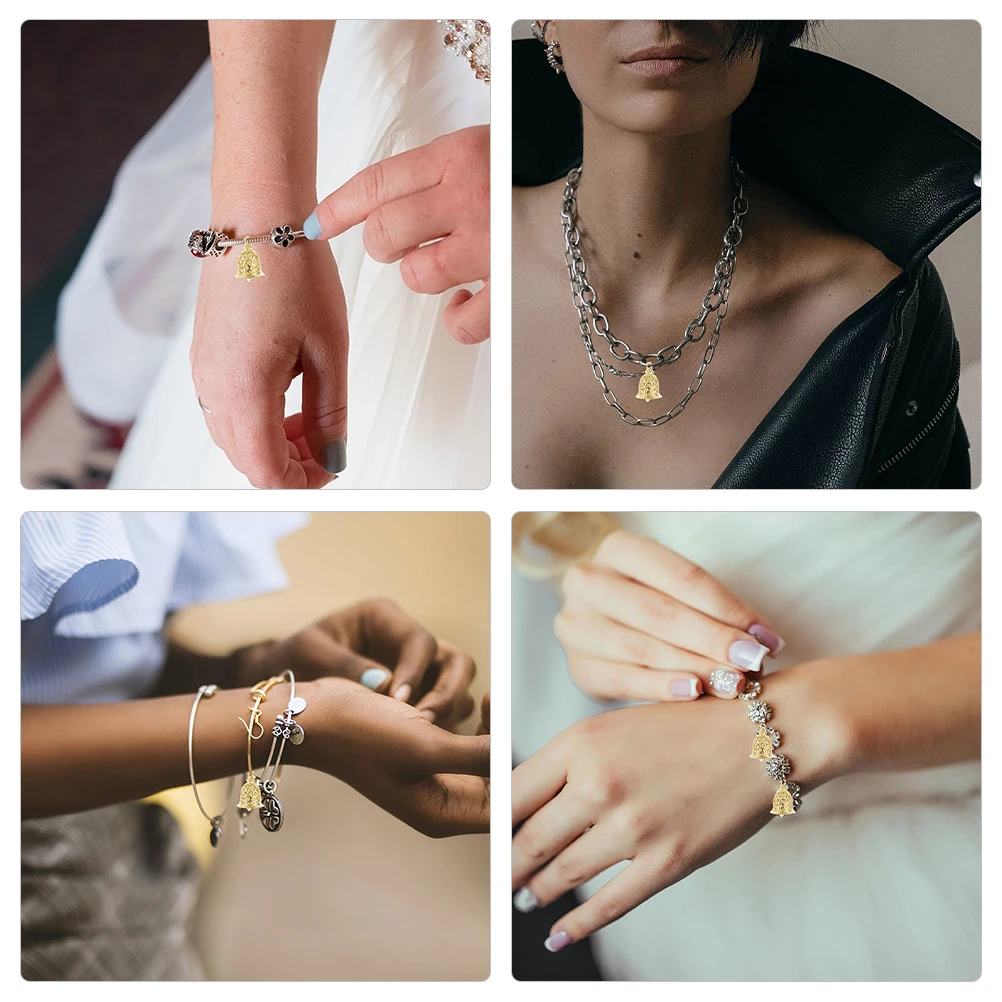 12pcs Bell Pendant Copper Bells 12x15mm Golden DIY Jewelry Craft Project Hanging Decorations Christmas Party Supplies
12pcs Bell Pendant Copper Bells 12x15mm Golden DIY Jewelry Craft Project Hanging Decorations Christmas Party Supplies