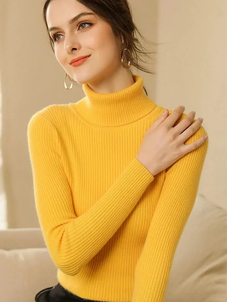 New Turtleneck Jumper Woman Knitted Blouses Fashion Ladies Sweaters Winter Thermal Striped Long Sleeve Autumn Warm Tops Basics
New Turtleneck Jumper Woman Knitted Blouses Fashion Ladies Sweaters Winter Thermal Striped Long Sleeve Autumn Warm Tops Basics