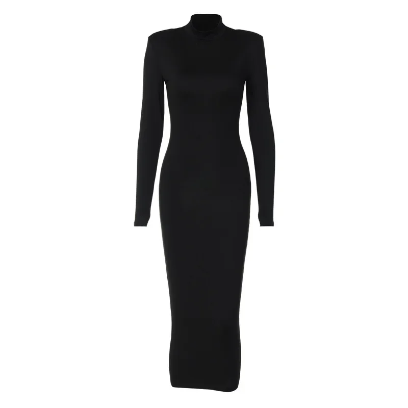 Autumn Winter Sexy Bodycon Dress Solid Color Sheath Midi Dress Korean Women Club Party Streetwear Elegant Goth Outfits Y2k 원피스
Autumn Winter Sexy Bodycon Dress Solid Color Sheath Midi Dress Korean Women Club Party Streetwear Elegant Goth Outfits Y2k 원피스