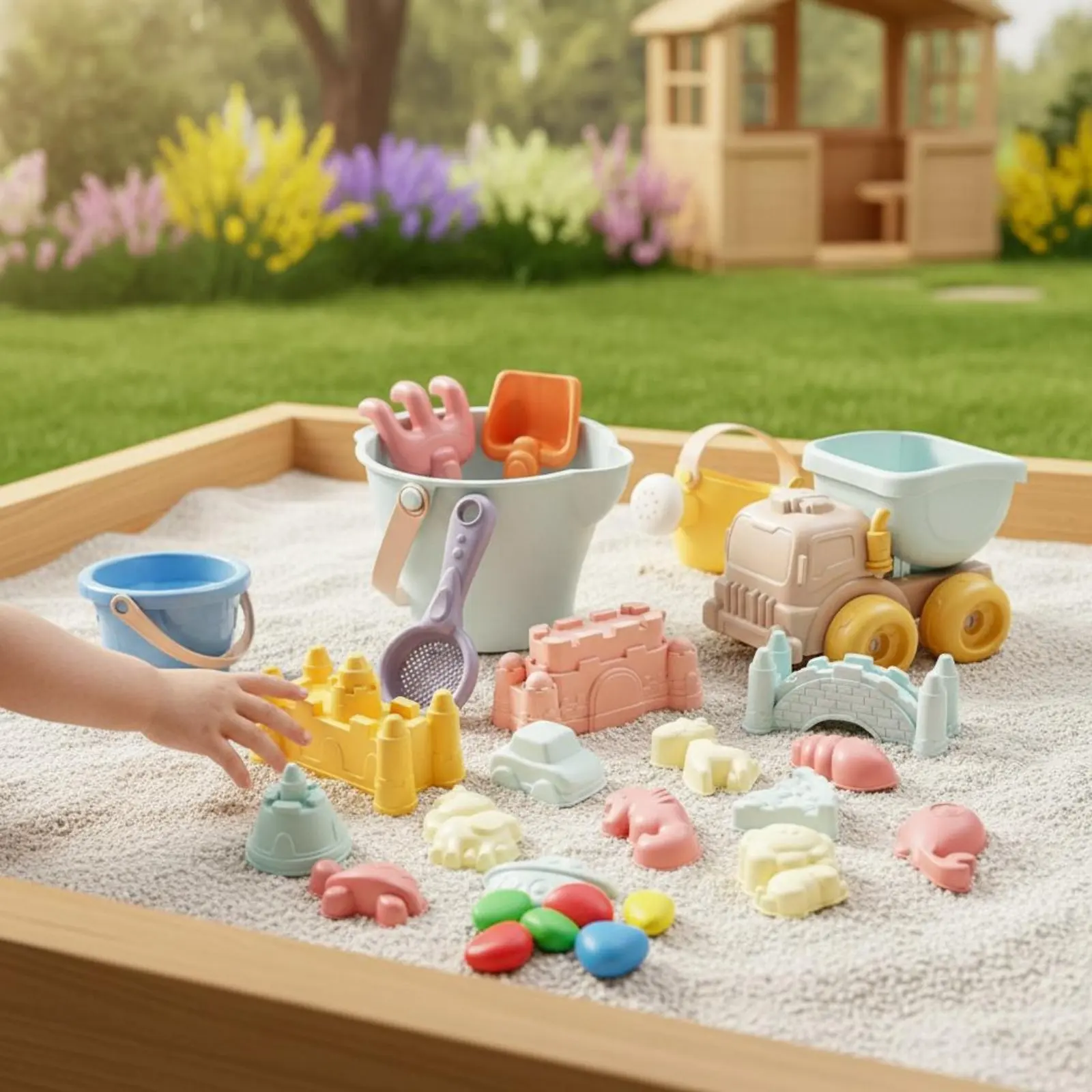 Kids Sand Toy Set Safe Sand Pail and Shovel Set Outdoor Toys Long-Lasting Design Portable for Young Children
Kids Sand Toy Set Safe Sand Pail and Shovel Set Outdoor Toys Long-Lasting Design Portable for Young Children