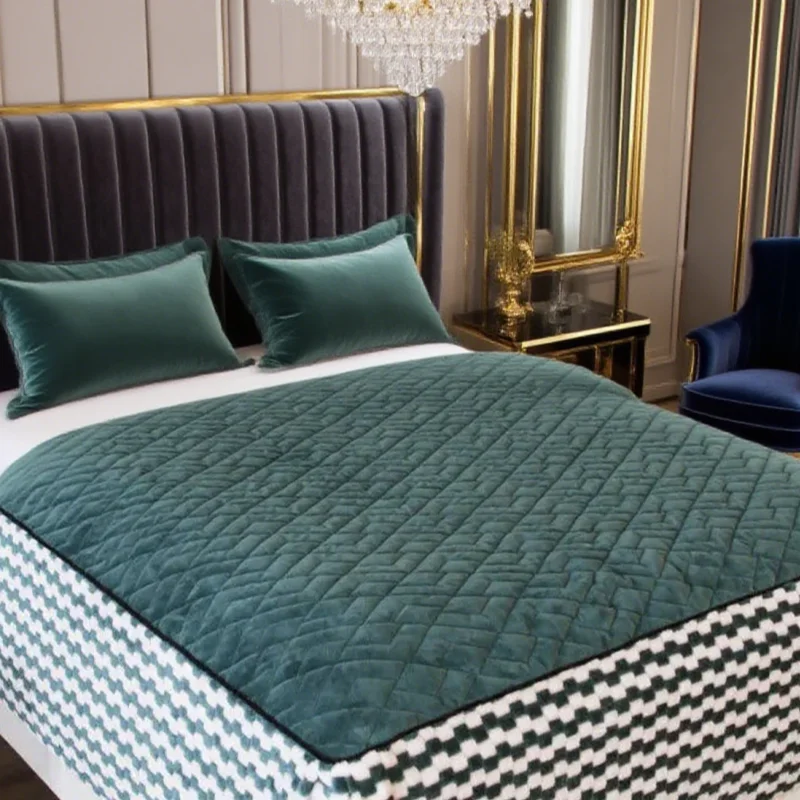 Coral wool yarn dyed extra large mattress protective cover excluding pillowcase thick velvet quilted mattress cover
Coral wool yarn dyed extra large mattress protective cover excluding pillowcase thick velvet quilted mattress cover