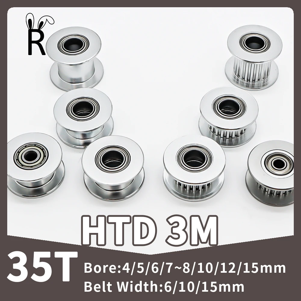 35Teeth Idler Pulley 35T HTD 3M Tensioner Wheels Bore 4/5/6~10/12/15mm Timing Pulley Tooth Width 6/10/15mm Synchronous Wheels 3M
35Teeth Idler Pulley 35T HTD 3M Tensioner Wheels Bore 4/5/6~10/12/15mm Timing Pulley Tooth Width 6/10/15mm Synchronous Wheels 3M