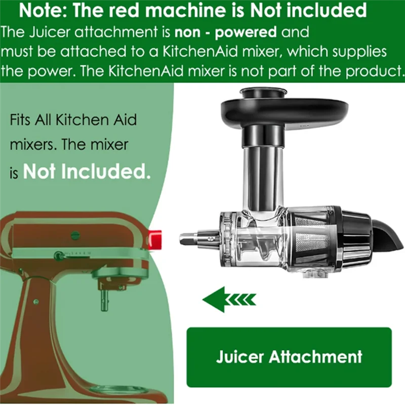 B98A-Masticating Juicer Attachment For Kitchenaid All Models Stand Mixers Juicer Parts
B98A-Masticating Juicer Attachment For Kitchenaid All Models Stand Mixers Juicer Parts