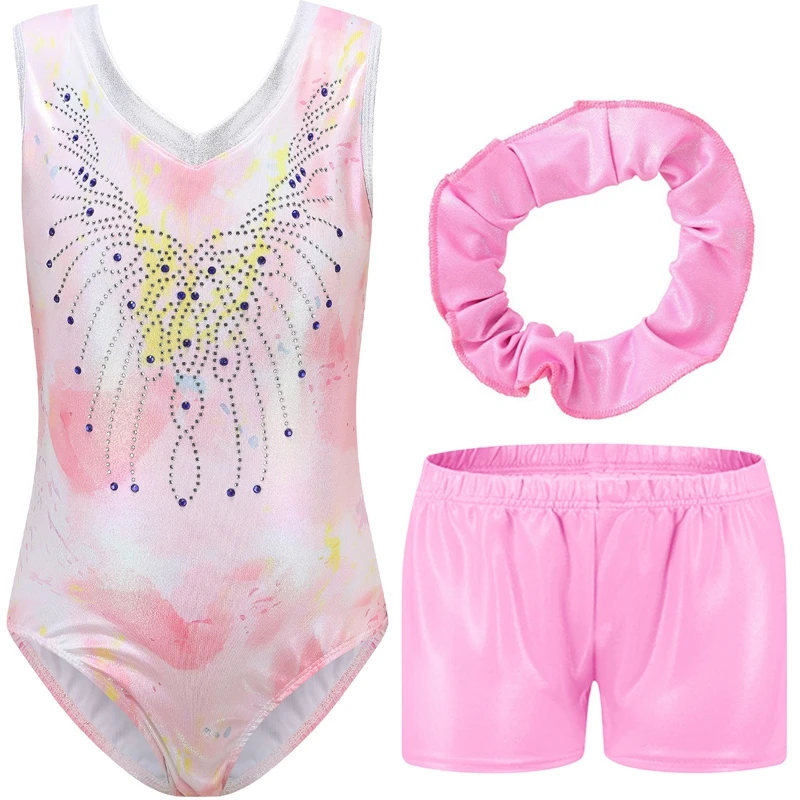 Girls' dance costumes Sparkly Tumbling Sleeveless top Girls' Gymnastics Clothing 3 sets Girls' Skin-tight garment 5-12Y
Girls' dance costumes Sparkly Tumbling Sleeveless top Girls' Gymnastics Clothing 3 sets Girls' Skin-tight garment 5-12Y