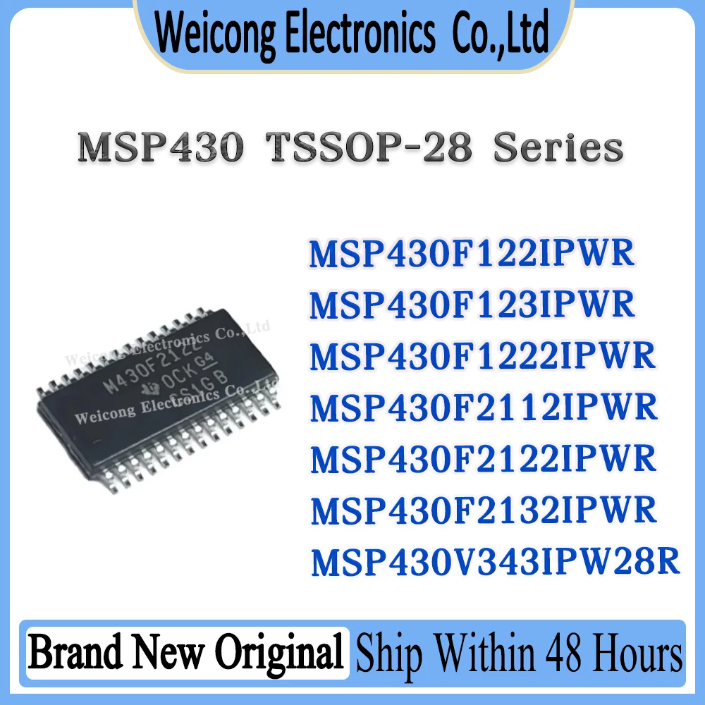 MSP430F122IPWR MSP430F123IPWR MSP430F1222IPWR MSP430F2112IPWR MSP430F2122IPWR MSP430F2132IPWR MSP430V343IPW28R IC Chip TSSOP-28
MSP430F122IPWR MSP430F123IPWR MSP430F1222IPWR MSP430F2112IPWR MSP430F2122IPWR MSP430F2132IPWR MSP430V343IPW28R IC Chip TSSOP-28