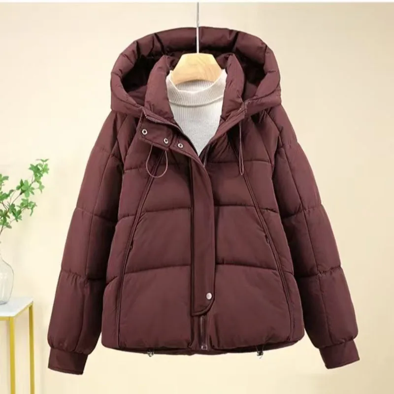 2026 Winter Women Parkas Fashion Hooded Cotton Padded Jacket Korean Ladies Long Sleeves Down Cotton Coat Outwear Female
2026 Winter Women Parkas Fashion Hooded Cotton Padded Jacket Korean Ladies Long Sleeves Down Cotton Coat Outwear Female