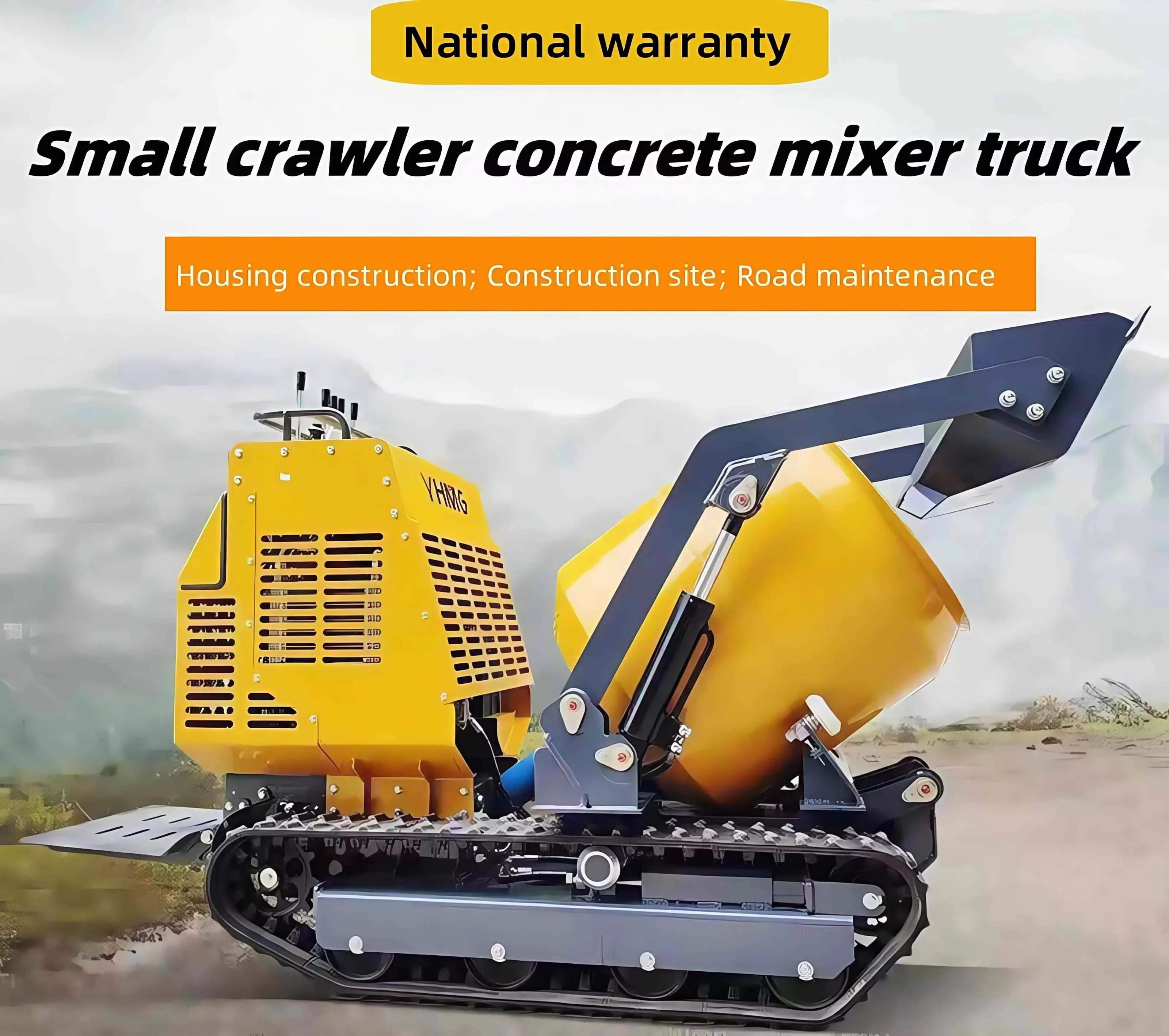 Rough Terrain Crawler Concrete Mixer 300L Mobile Self-Loading Cement Mixer for Farm Construction Work
Rough Terrain Crawler Concrete Mixer 300L Mobile Self-Loading Cement Mixer for Farm Construction Work