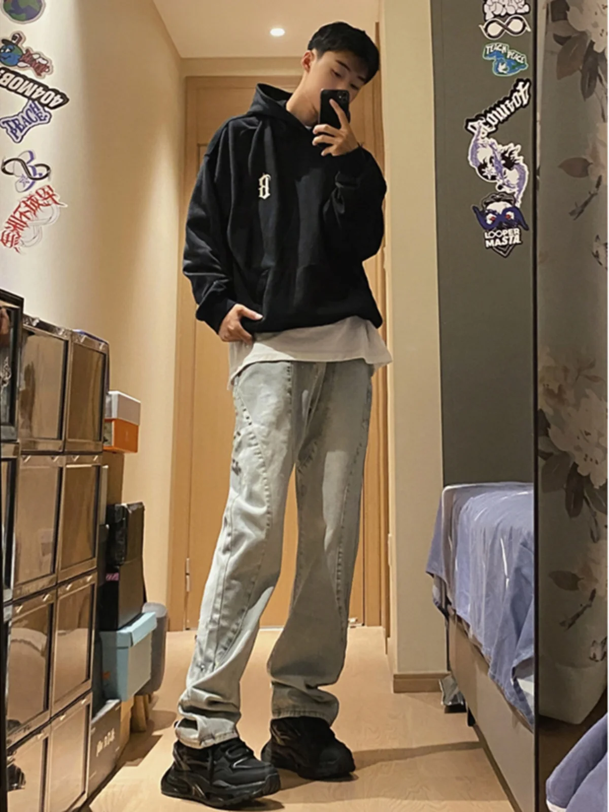 Light Blue Men's Workwear Jeans Straight Leg Slim Fit Long Length Logging Sle Jeans Youth Trendy Cotton Blend Denim
Light Blue Men's Workwear Jeans Straight Leg Slim Fit Long Length Logging Sle Jeans Youth Trendy Cotton Blend Denim