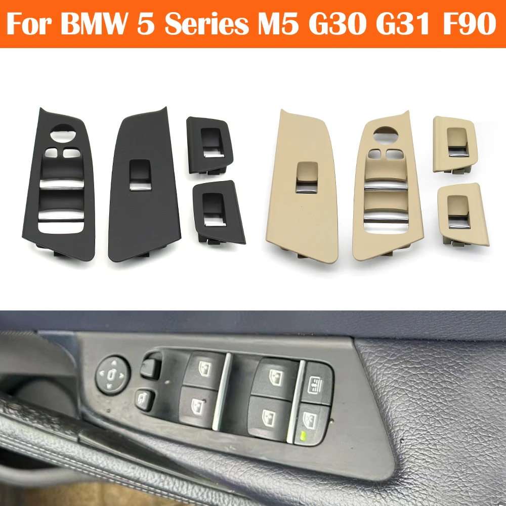 LHD RHD Car Interior Door Window Switch Lifter Panel Cover Trim For BMW 5 Series M5 G30 G31 G38 F90 2017-2020 525 528 530 540
LHD RHD Car Interior Door Window Switch Lifter Panel Cover Trim For BMW 5 Series M5 G30 G31 G38 F90 2017-2020 525 528 530 540