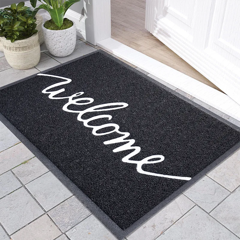 44*76cm Welcome Entrance Door Mats Black Grey Doormat, Capture Dirts Waerproofe Entrance Doormats
44*76cm Welcome Entrance Door Mats Black Grey Doormat, Capture Dirts Waerproofe Entrance Doormats