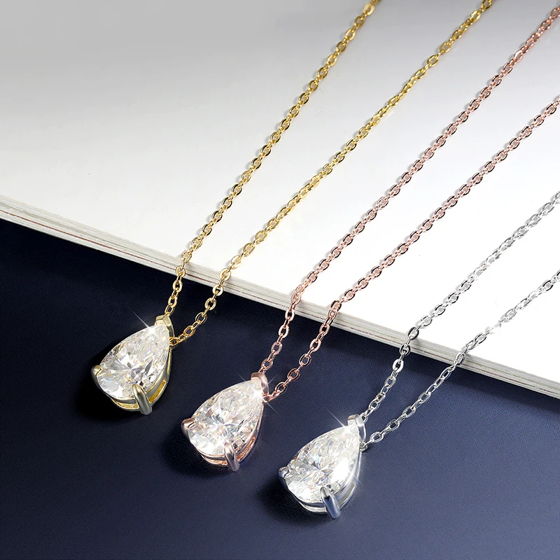 HORRIPAL 1-5ct D VVS1 Pear Cut Moissanite Pandent Necklace 925 Sterling Silver GRA Certified Classic and Minimalist Fine Jewelry
HORRIPAL 1-5ct D VVS1 Pear Cut Moissanite Pandent Necklace 925 Sterling Silver GRA Certified Classic and Minimalist Fine Jewelry