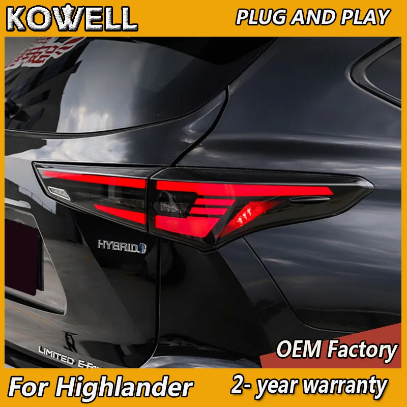 Car Styling for Toyota Highlander Tail Lights 2020-2022 Highlander Taillights Rear DRL Fog Brake Turn Signal Reversing
Car Styling for Toyota Highlander Tail Lights 2020-2022 Highlander Taillights Rear DRL Fog Brake Turn Signal Reversing