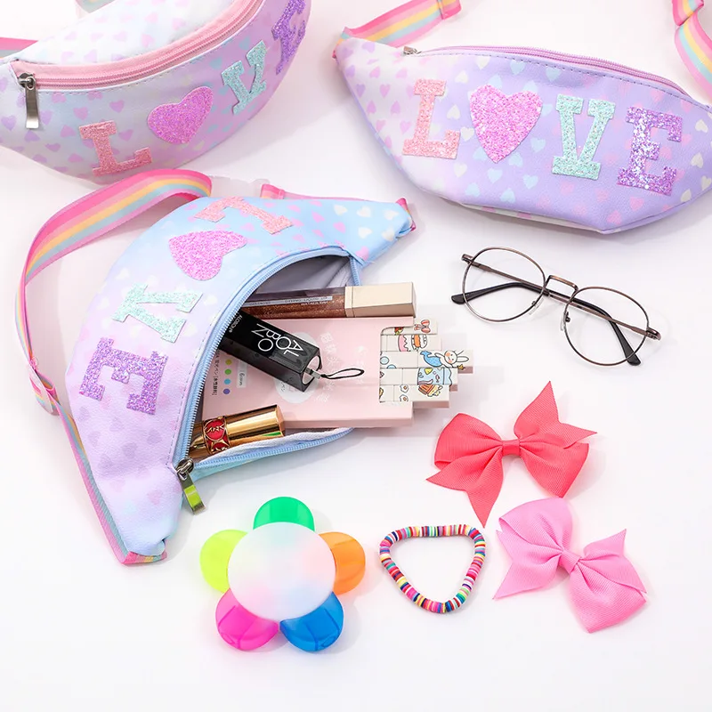 Fashion Print Girl Waistpack Cute Colorful Letter Love Crossbody Bag Single Shoulder Bag Holiday Gifts
Fashion Print Girl Waistpack Cute Colorful Letter Love Crossbody Bag Single Shoulder Bag Holiday Gifts
