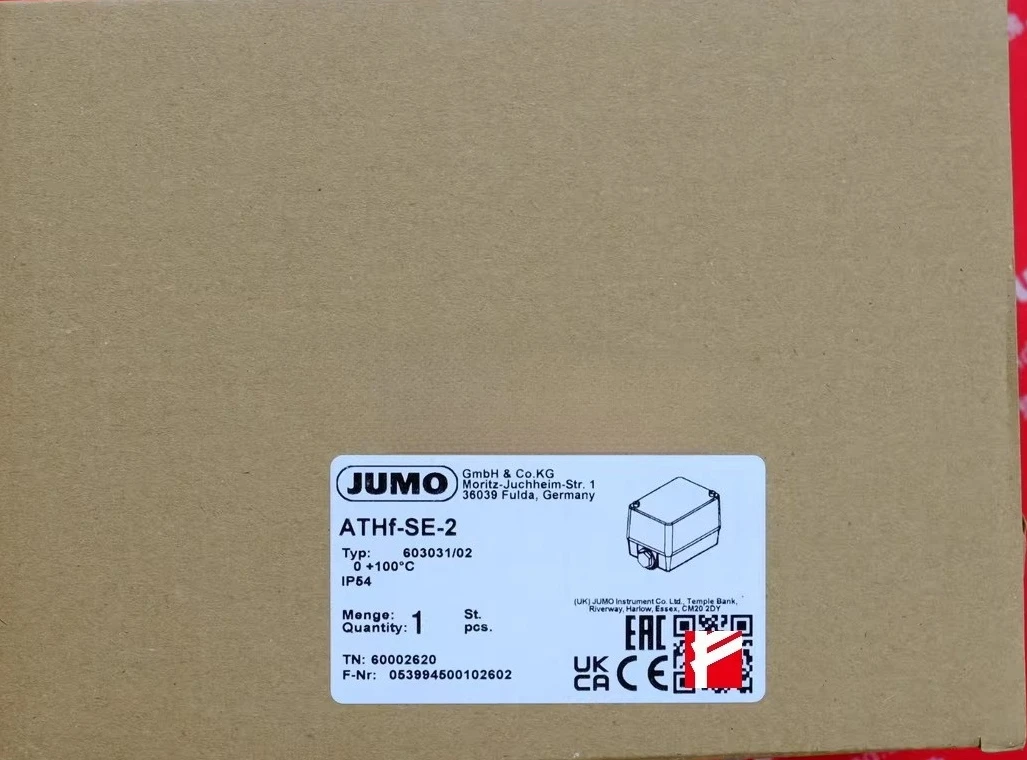 Jumo 60002620 new temperature sensor ATHf-SE-2 603031/02 100 degrees
Jumo 60002620 new temperature sensor ATHf-SE-2 603031/02 100 degrees