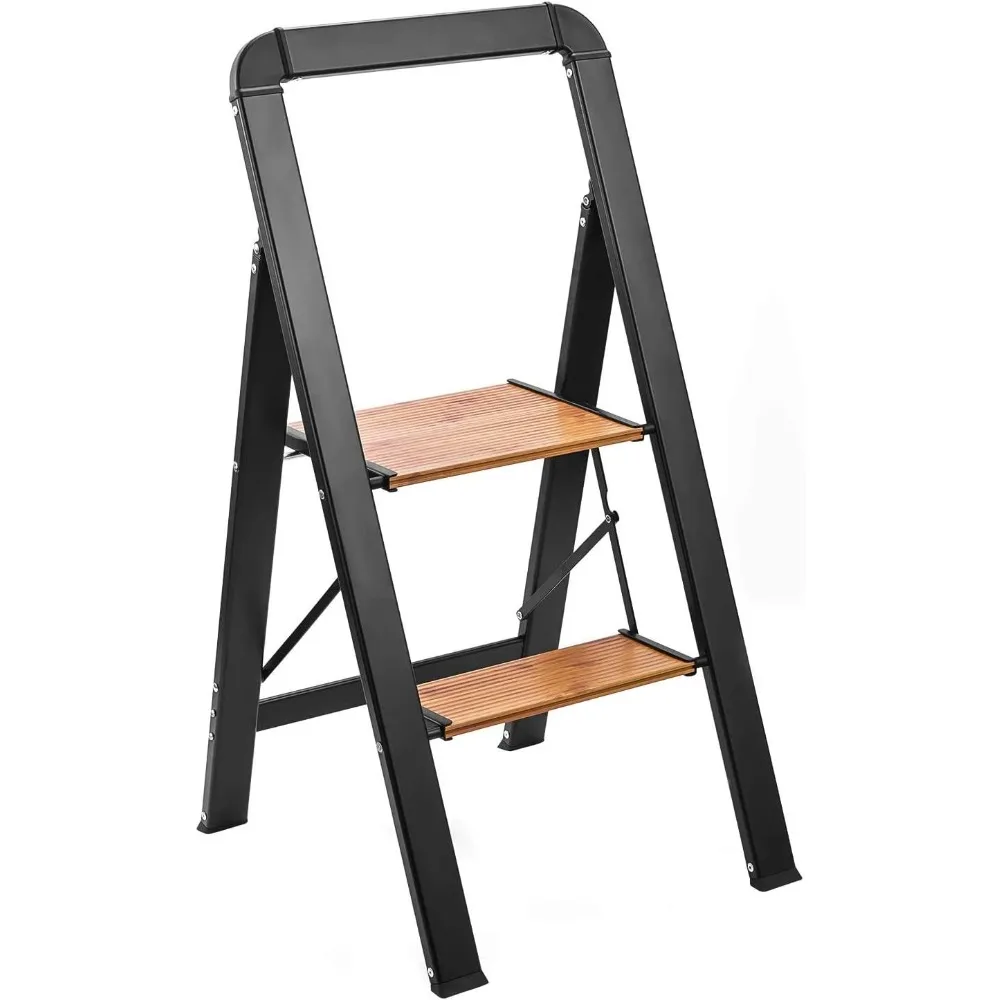 2 Step Ladder Folding Step Stool, Upgraded Lightweight Aluminum 2-Feet Step Ladder Stool with Handle, Classic Wood Look Without
2 Step Ladder Folding Step Stool, Upgraded Lightweight Aluminum 2-Feet Step Ladder Stool with Handle, Classic Wood Look Without