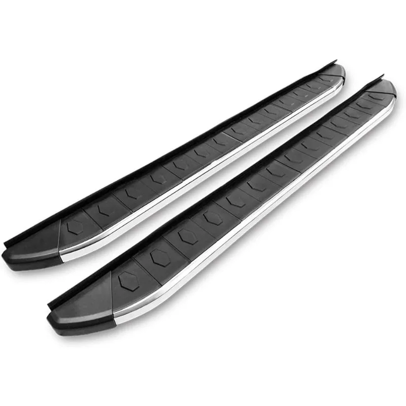 Running Boards Compatible with 2009-2015 Honda Pilot, Factory Style Black & Silver Aluminum Side Step Bars
Running Boards Compatible with 2009-2015 Honda Pilot, Factory Style Black & Silver Aluminum Side Step Bars