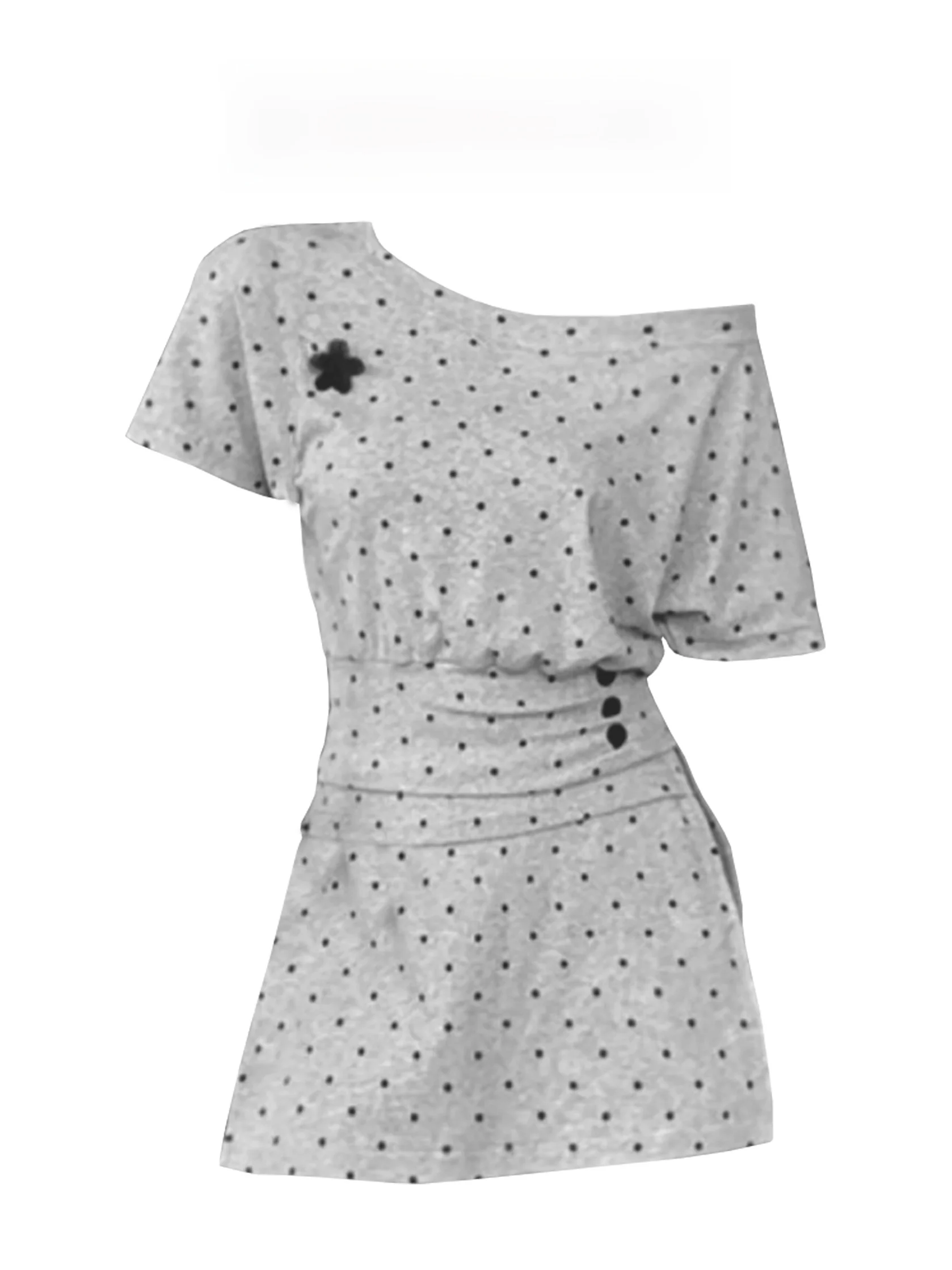 Summer New Style Hot Girl off Shoulder Short Sleeve Polka Dot T Shirt High Waist Slimming Split Skirt Two Piece Set Women's F...
Summer New Style Hot Girl off Shoulder Short Sleeve Polka Dot T Shirt High Waist Slimming Split Skirt Two Piece Set Women's F...