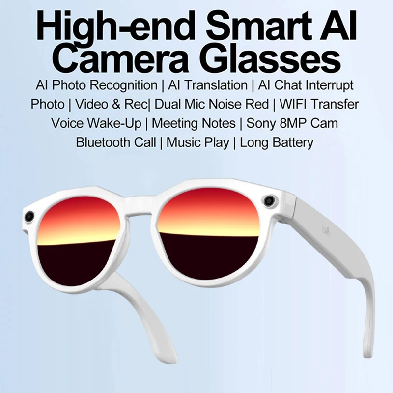 2026 New 4K HD AI Smart Glasses Men 800W Pixel Camera Bluetooth Call 4GB WIFI Transmission Voice Assistant Smart Glasses Women
2026 New 4K HD AI Smart Glasses Men 800W Pixel Camera Bluetooth Call 4GB WIFI Transmission Voice Assistant Smart Glasses Women