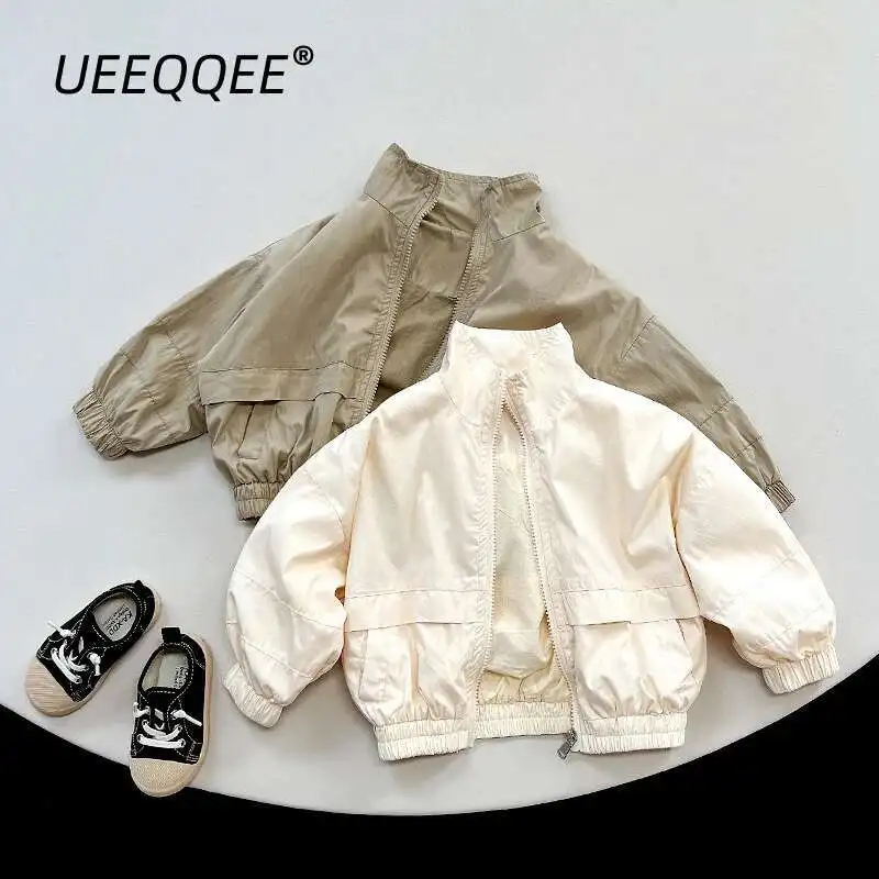 Spring Autumn Children Jackets 1-8Y Boys Cotton Spliced Zipper Soild Casual Coats Korean Tops Toddler Outerwear For Kids Clothes
Spring Autumn Children Jackets 1-8Y Boys Cotton Spliced Zipper Soild Casual Coats Korean Tops Toddler Outerwear For Kids Clothes