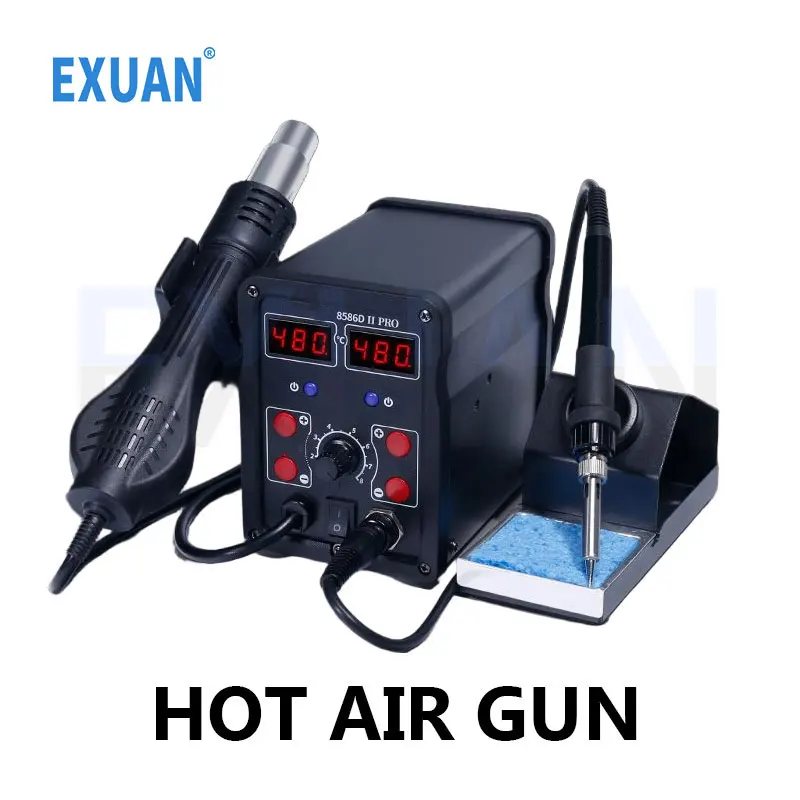 Industrial Hot Air Gun Welding Table Soldering Iron 2-in-1 Cast Iron Welding Machine Digital Display Disassembly Electric Welder
Industrial Hot Air Gun Welding Table Soldering Iron 2-in-1 Cast Iron Welding Machine Digital Display Disassembly Electric Welder