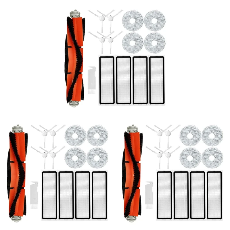 T83C-3Set For Xiaomi S10+ / S10 Plus Robot Vacuum Spare Parts Accessories Main Side Brush Hepa Filter Mop Rag Cloth
T83C-3Set For Xiaomi S10+ / S10 Plus Robot Vacuum Spare Parts Accessories Main Side Brush Hepa Filter Mop Rag Cloth