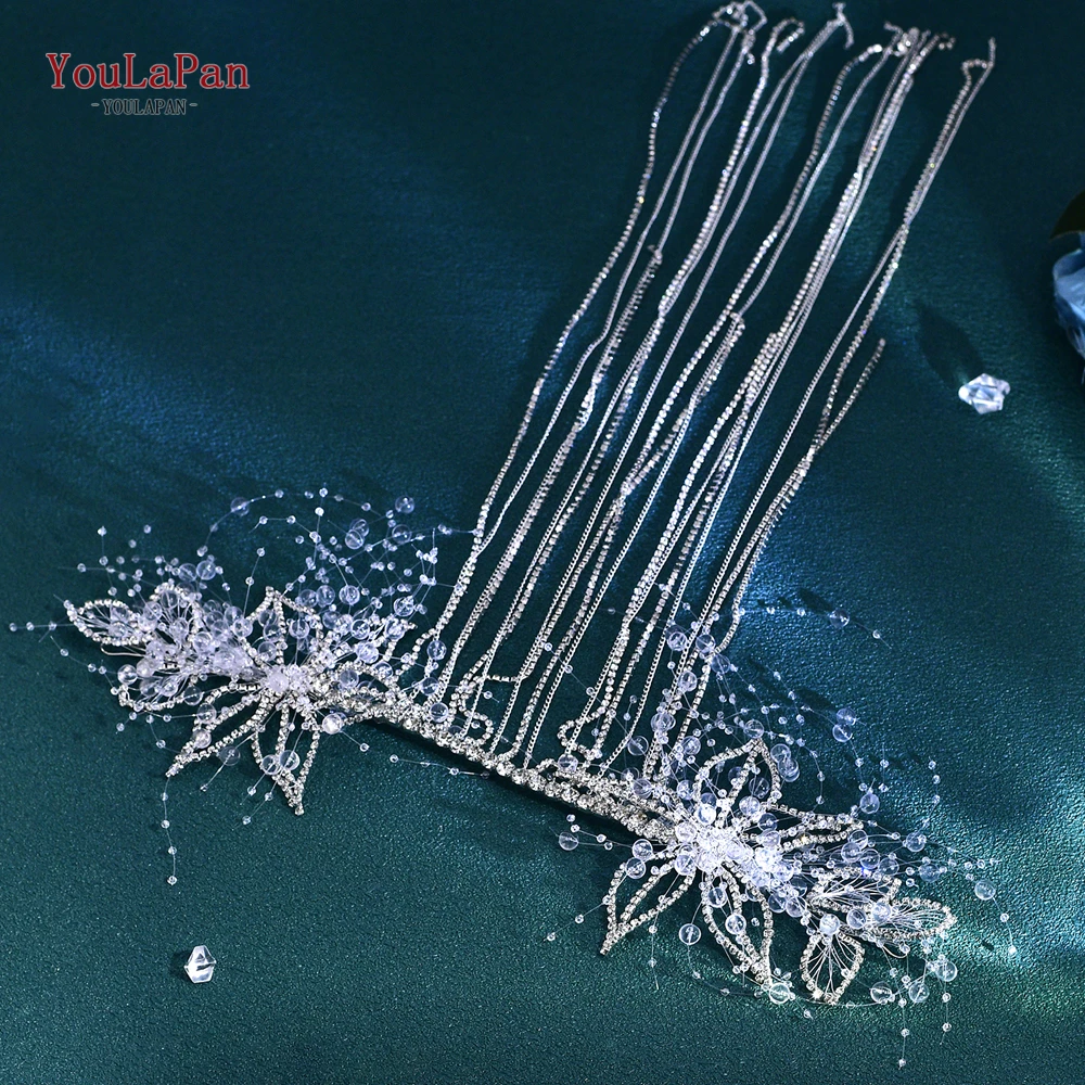 TOPQUEEN Luxurious Long Tassel Wedding Headband Handmade Rhinestone Flower Bride Headwear Popular Hair Accessories HP750
TOPQUEEN Luxurious Long Tassel Wedding Headband Handmade Rhinestone Flower Bride Headwear Popular Hair Accessories HP750