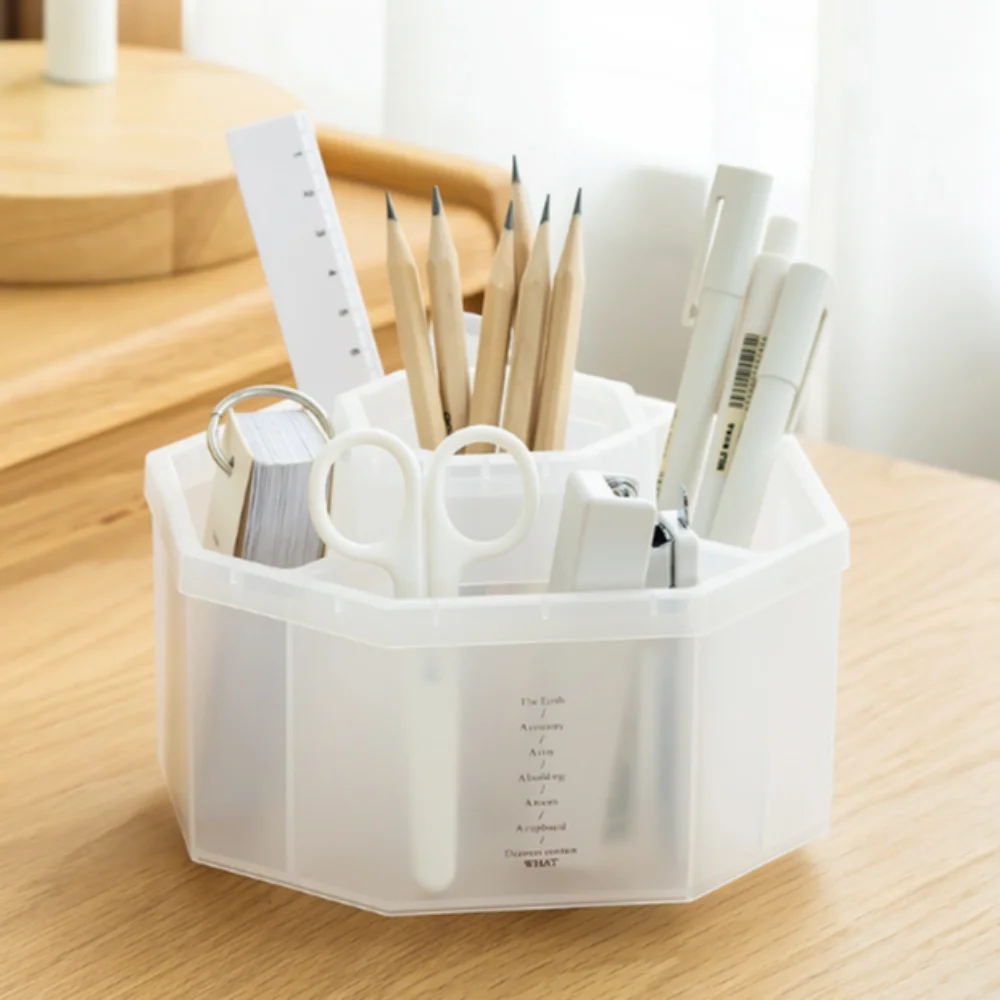 Stationery Organizer 360° Rotating Pen Holder Storage Box Dust-proof Makeup Brush Holder Waterproof 5-Grid Pen Pencil Organizer
Stationery Organizer 360° Rotating Pen Holder Storage Box Dust-proof Makeup Brush Holder Waterproof 5-Grid Pen Pencil Organizer