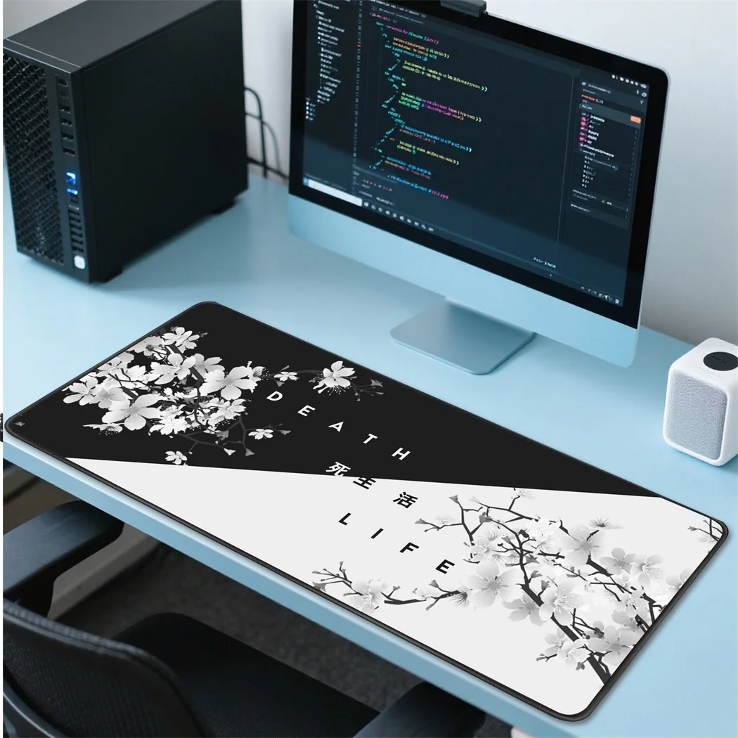 Japanese Black and White Mouse Pad Large Gaming Desk Mat Non-Slip Game Mousepad Big Office Accessories Computer Keyboard Pad
Japanese Black and White Mouse Pad Large Gaming Desk Mat Non-Slip Game Mousepad Big Office Accessories Computer Keyboard Pad