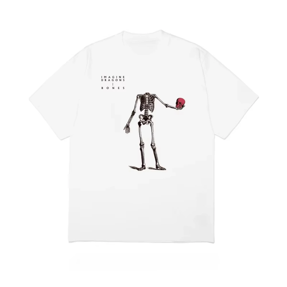 Summer Fashion New Imagine Dragons Bones Rock Men and Women Short Sleeve T-shirt Trend Retro Half Sleeve Shirt High Quality
Summer Fashion New Imagine Dragons Bones Rock Men and Women Short Sleeve T-shirt Trend Retro Half Sleeve Shirt High Quality